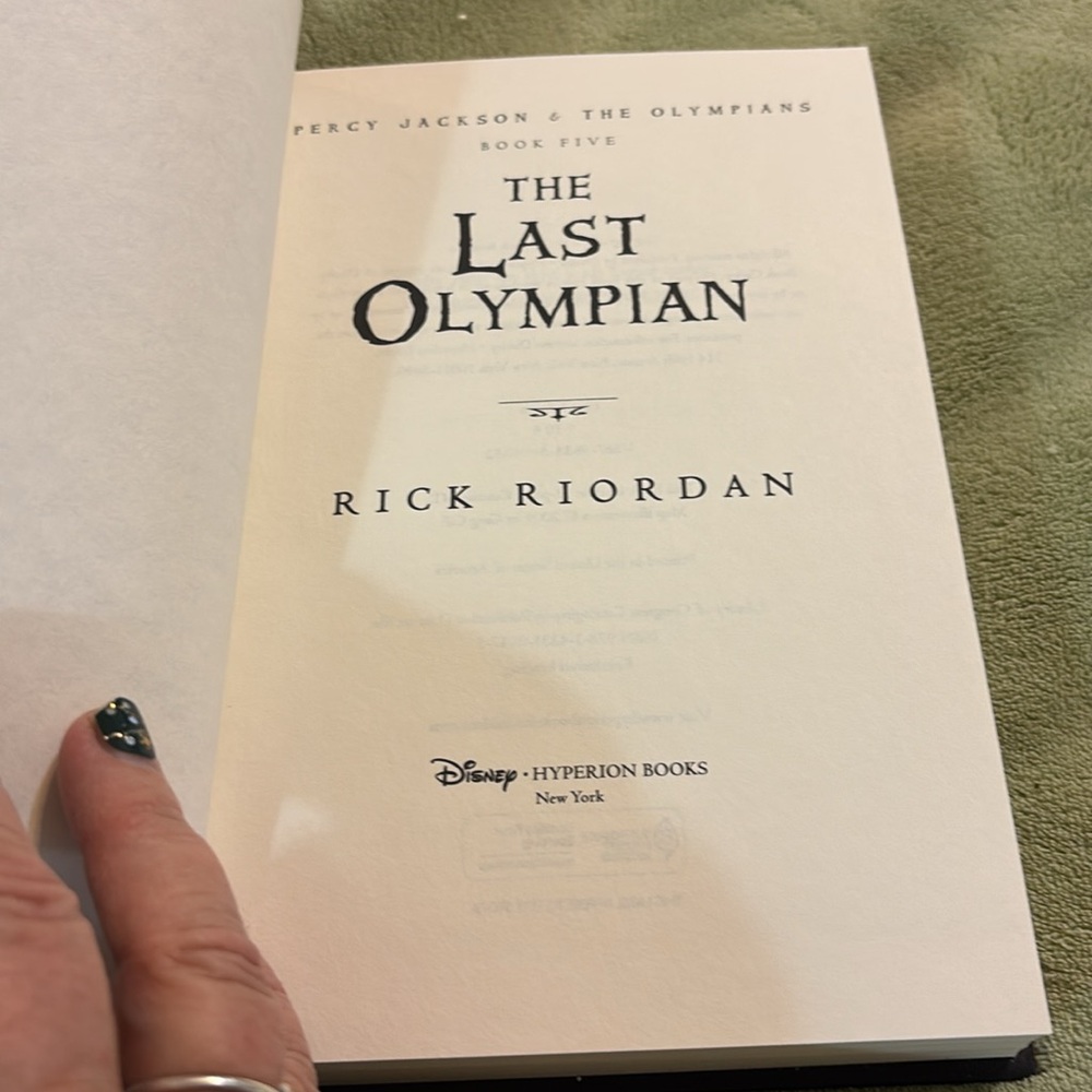 EUC The Last Olympian book 5 by Rick Riordan
